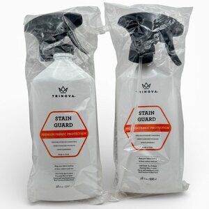 2x TriNova Stain Guard Premium Fabric Carpet Upholstery Protection Spray 18 oz